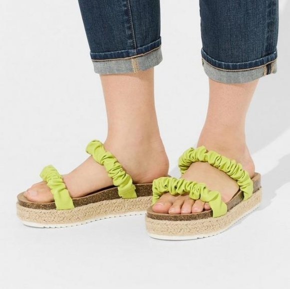 8 WW • Torrid • Double Band Espadrille Platform Slide - Extra Wide Width - Picture 5 of 5